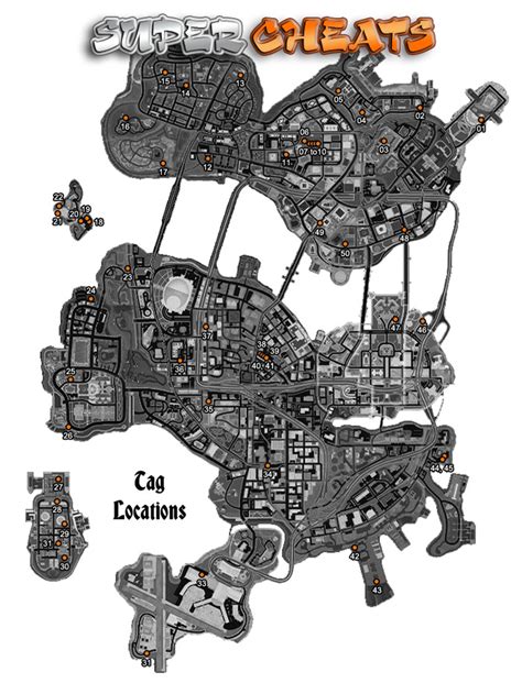 Tag Locations Map & Guide .